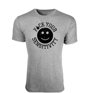 military shirts for men - Black Rifle Coffee Company Fuck Your Sensitivity T-Shirt premium heather grey
