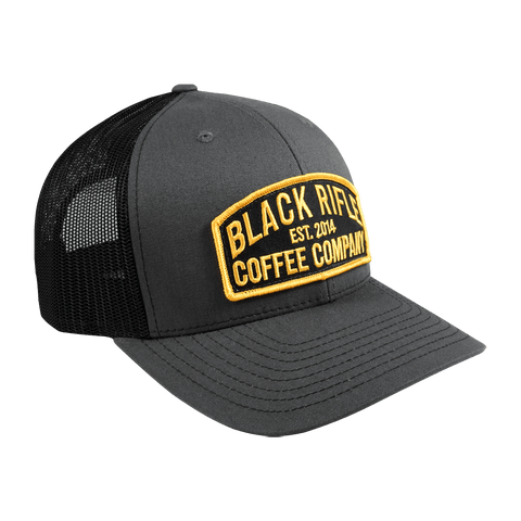 Military hats for men - Black Rifle Coffee Company Keystone Hat - Charcoal/Black