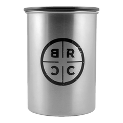 Reticle Coffee Canister - Stainless Steel front
