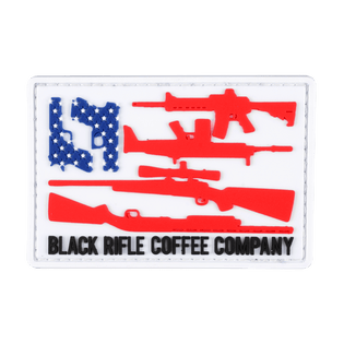 military patches - Black Rifle Coffee Company Freedom Flag PVC Patch Front