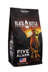 Medium roast coffee - Black Rifle Coffee Company five alarm front