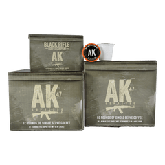 Medium roast coffee pods - Black Rifle Coffee Company AK-47 Espresso Blend group
