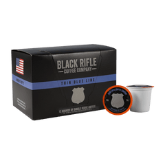 Medium roast coffee pods - Black Rifle Coffee Company Thin Blue Line single serve coffee cups