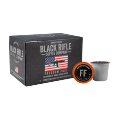 Dark roast coffee pods - Black Rifle Coffee Company Freedom Fuel single serve coffee cups