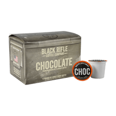 Medium roast coffee pods - Black Rifle Coffee Company chocolate single serve coffee cups