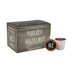 Medium roast coffee pods - Black Rifle Coffee Company hazelnut single serve coffee cups