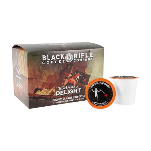 Dark roast coffee pods - Black Rifle Coffee Company Blackbeard's Delight single serve coffee cups