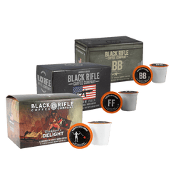 Dark roast coffee pods bundle -  Black Rifle Coffee Company dark roast single serve coffee cups sampler