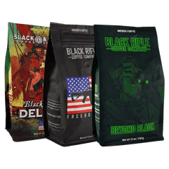Dark roast coffee bundle -  Black Rifle Coffee Company dark roast coffee sampler