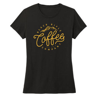 Women's Shirt - Women's Coffee Shop T-Shirt - Vintage Black Front