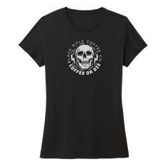 Women’s Coffee or Die T-Shirt - Black Front